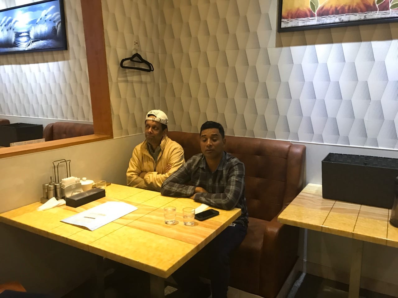Inside the Iranian dining room at Restaurant SADAF, Sakura