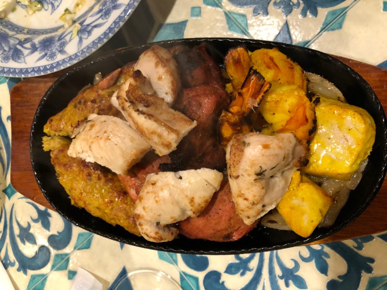 A mixed tandoori grill at Ali's Kitchen Osaka