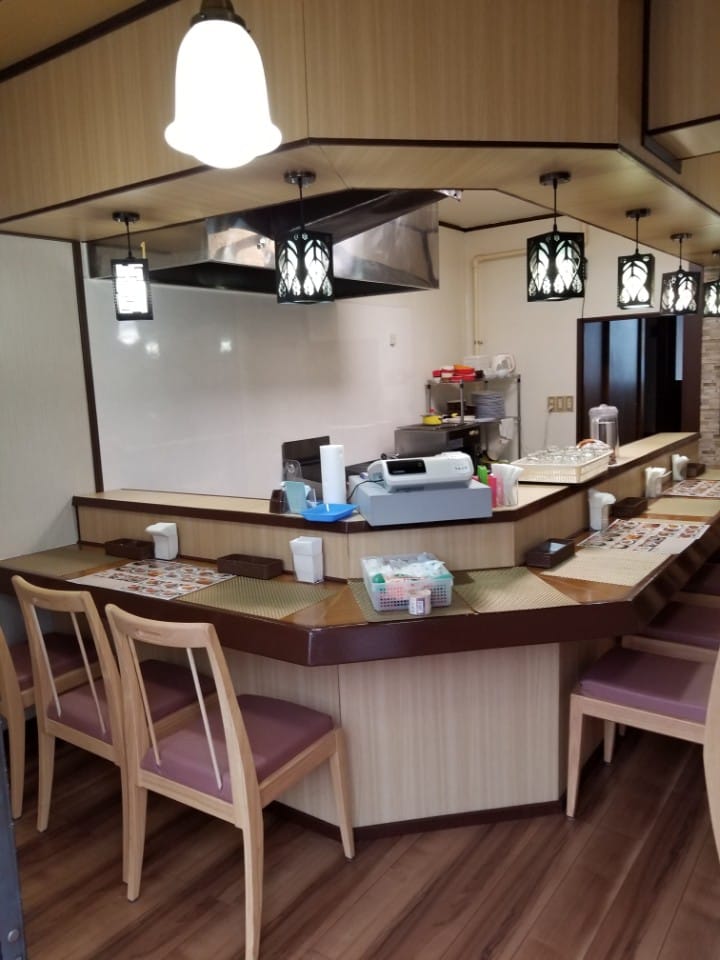 The counter dining room at Sedra, Minato Ward